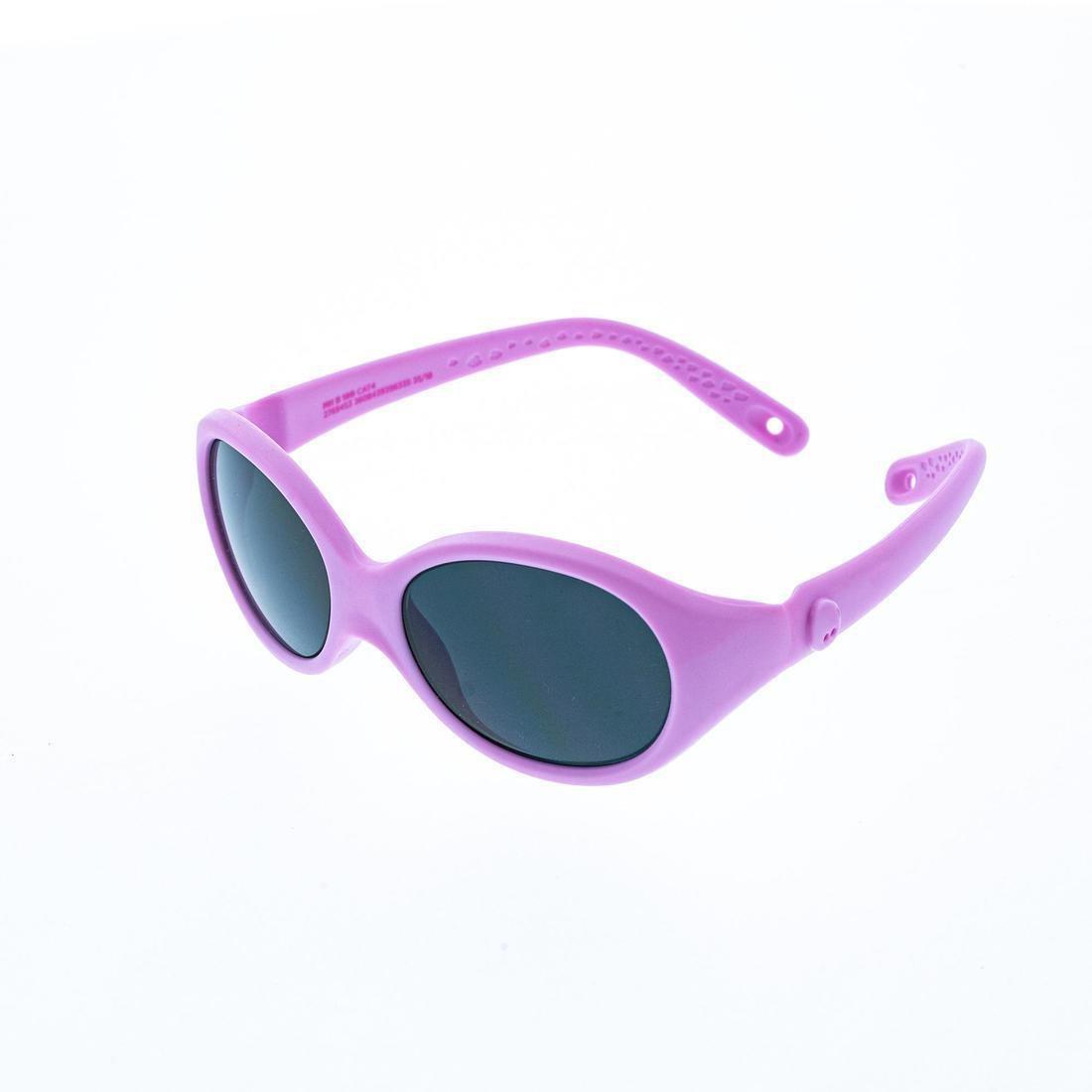 Baby 300 Baby Hiking Ski Sunglasses Category 4, Begonia Pink, No Color, large image number 5