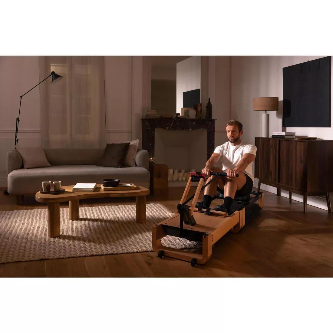 Self-Powered Smart 3-In1 Rowing Machine Woodrower With Decathlon Warranty, No Color, large image number 6