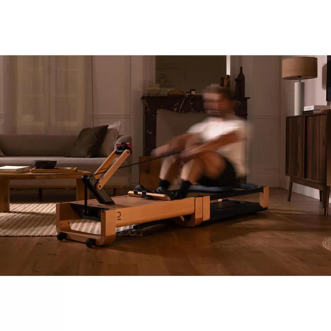 Self-Powered Smart 3-In1 Rowing Machine Woodrower With Decathlon Warranty, No Color, large image number 7
