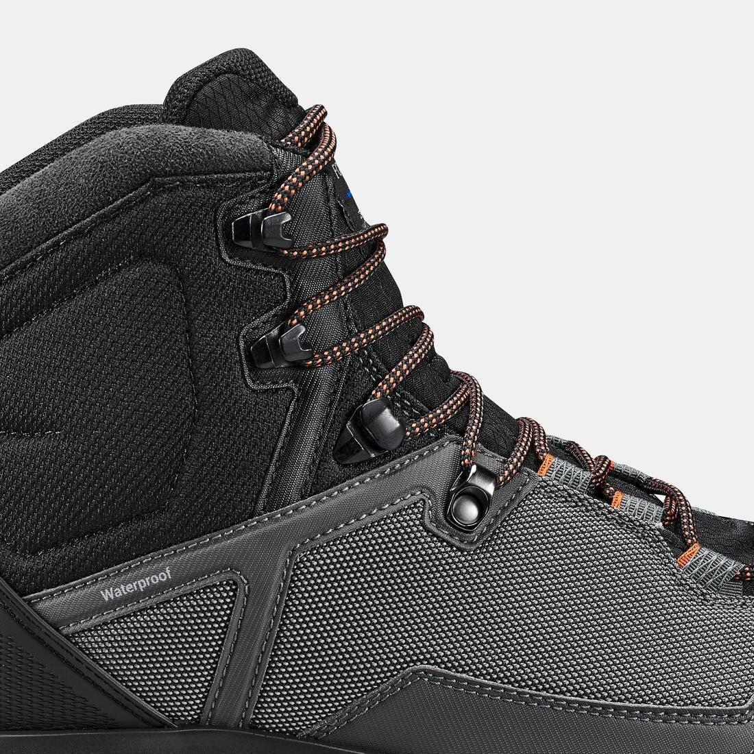 Men Waterproof High Trekking Boots - Mt100, Grey, No Color, large image number 4