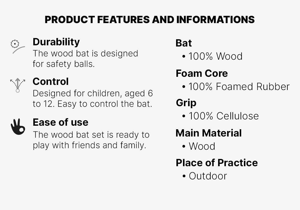 Baseball Wood Set Ba180Jr, Blue, No Color, large image number 11