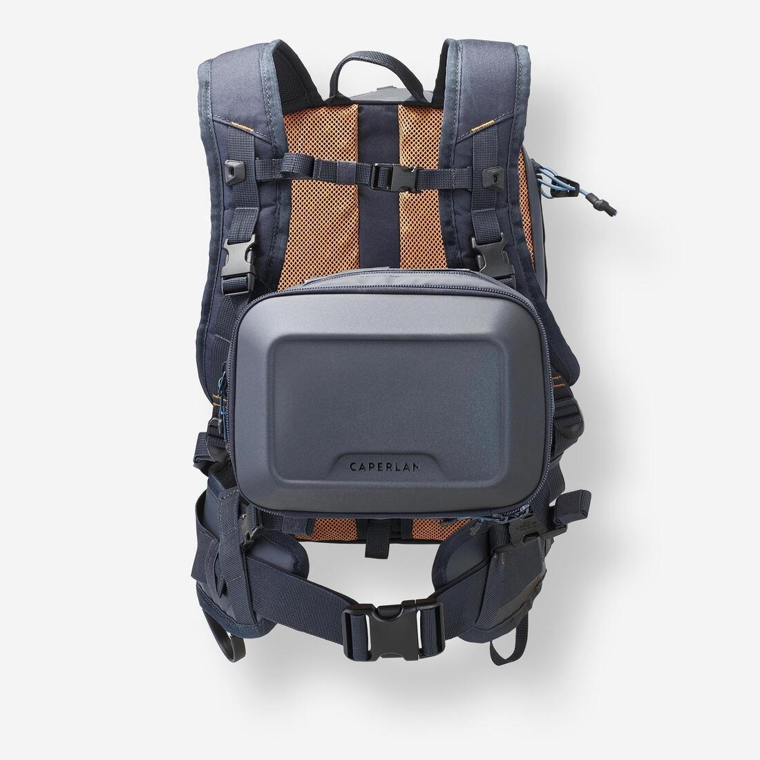 Fishing Backpack Chest Pack 500 15 L + 5 L, Navy, No Color, large image number 7