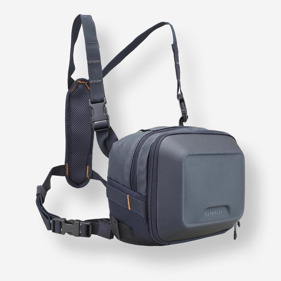 Fishing Backpack Chest Pack 500 15 L + 5 L, Navy, No Color, large image number 8