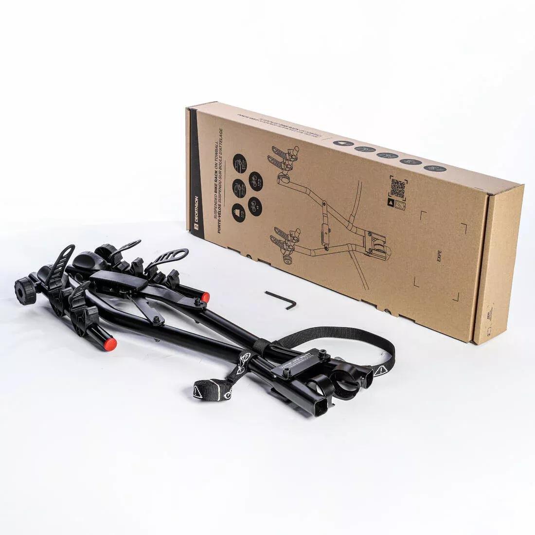 Towbar-Mounted Bike Carrier, Black, No Color, medium