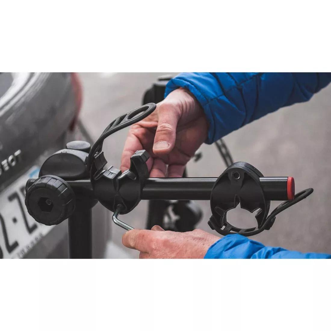 Towbar-Mounted Bike Carrier, Black, No Color, large image number 14