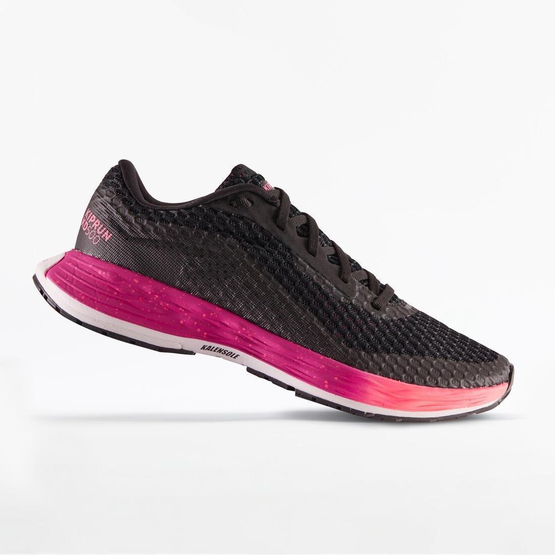Women Running Shoes - Kiprun KD 500, Black, No Color, medium