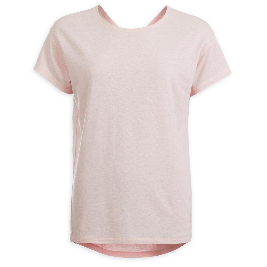Women Gentle Yoga T-Shirt, Pink, , large image number 4