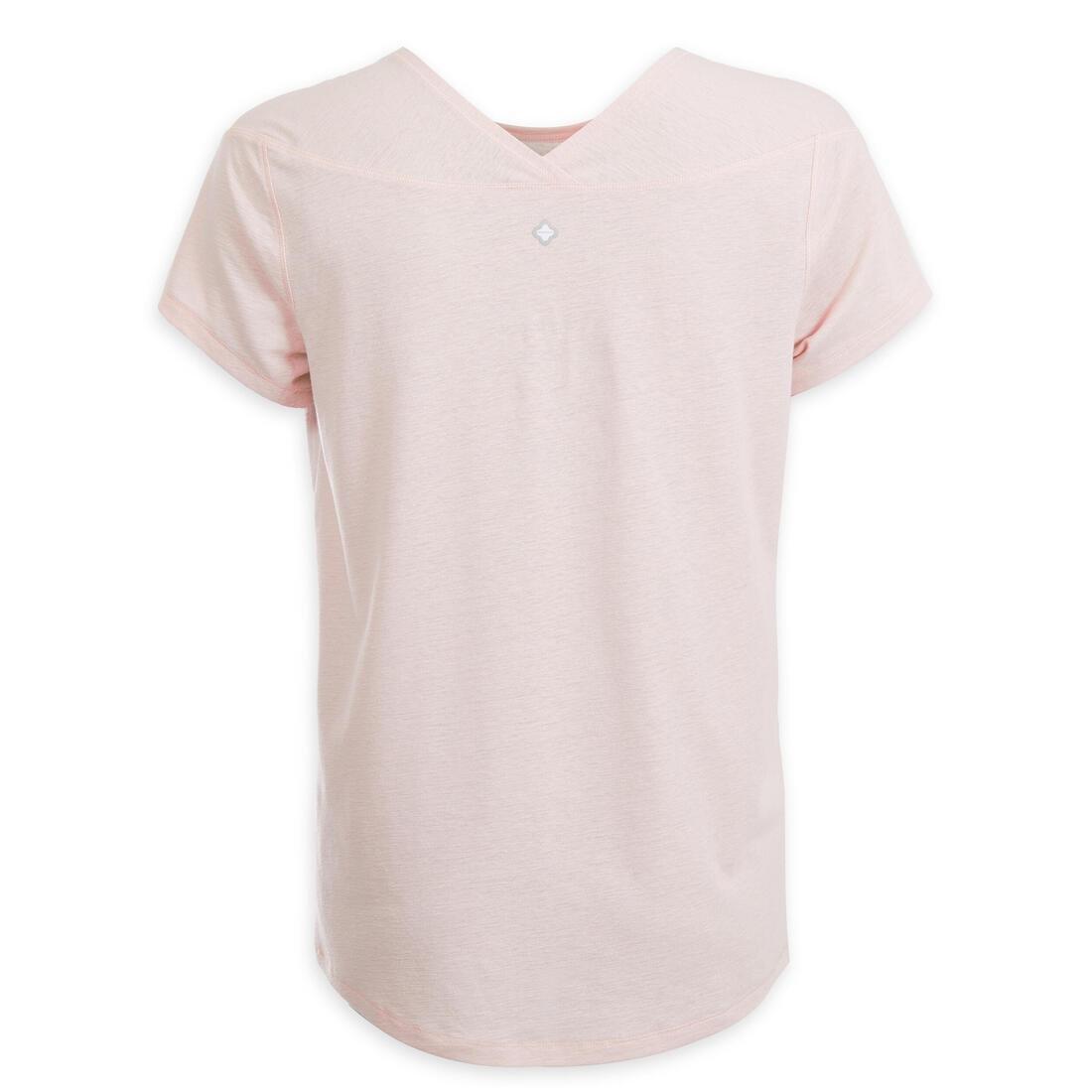Women Gentle Yoga T-Shirt, Pink, , large image number 5