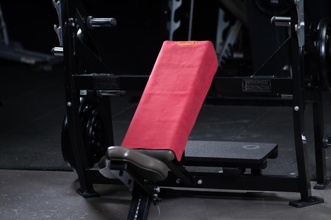 Non-Slip Weight Training Towel, Burgundy, No Color, large image number 6