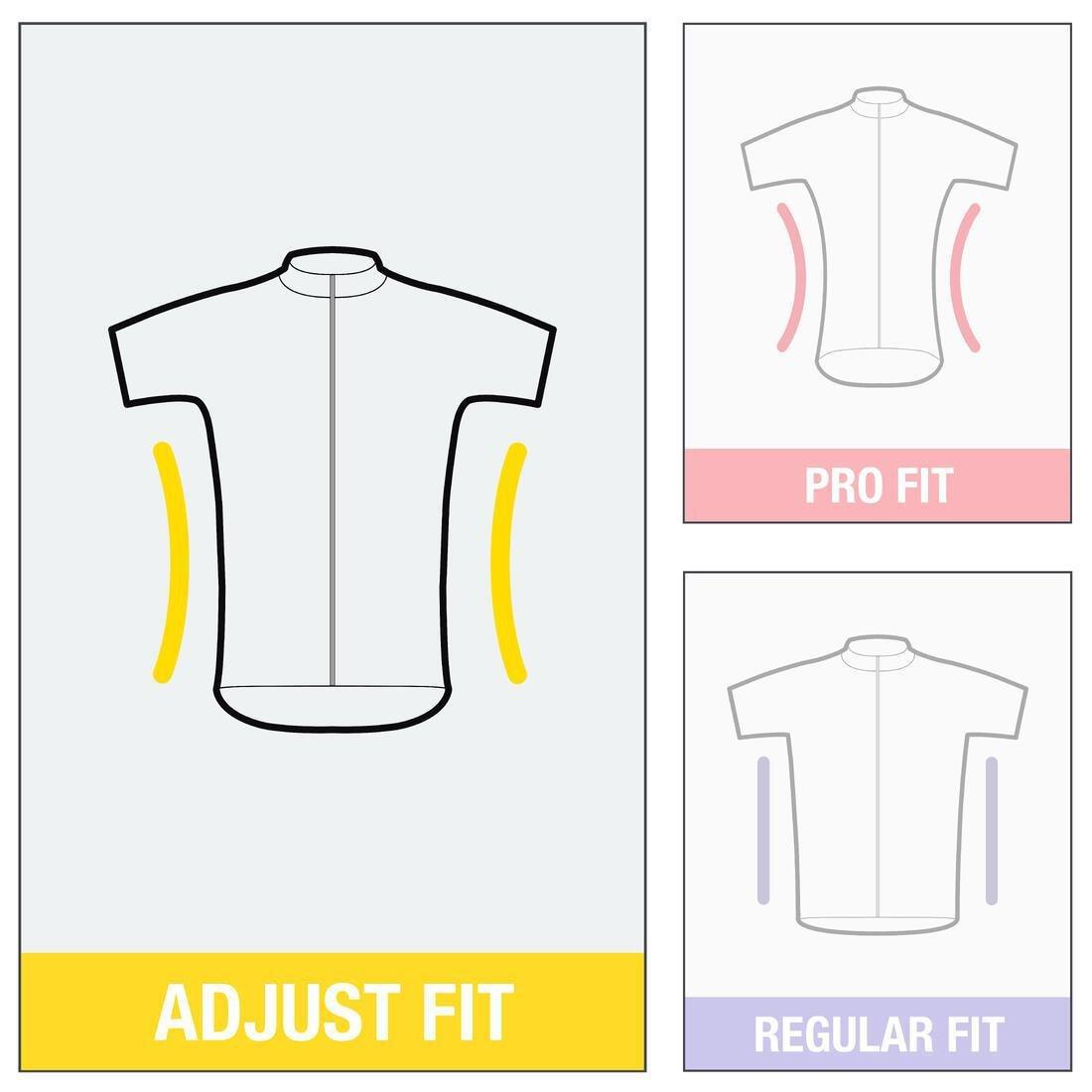 Men Short-Sleeved Road Cycling Jersey - Rc500, Blue, No Color, medium