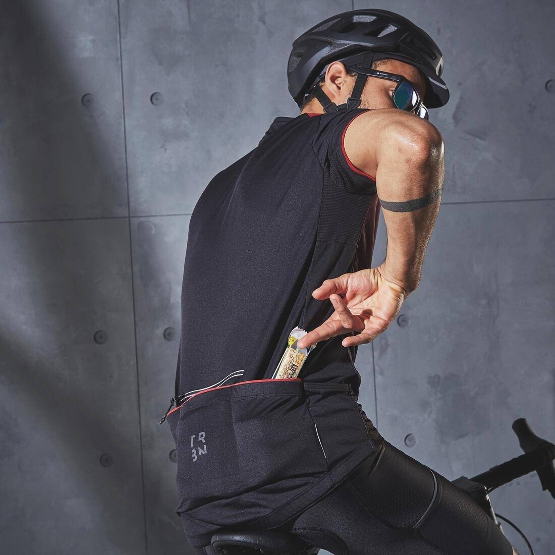 Men Short-Sleeved Road Cycling Jersey - Rc500, Blue, No Color, medium