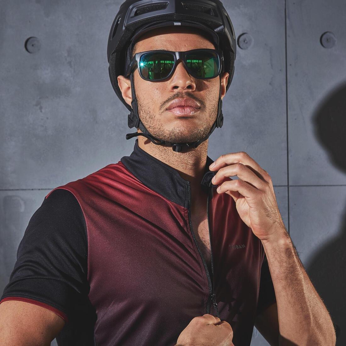 Men Short-Sleeved Road Cycling Jersey - Rc500, Blue, , large image number 13