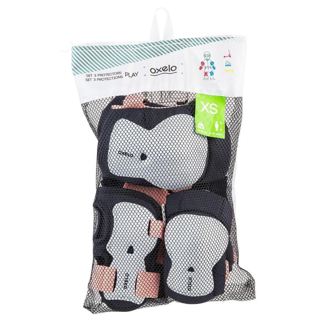 Kids Girls Set Of Inline Skate Protectors, Pink, , large image number 9