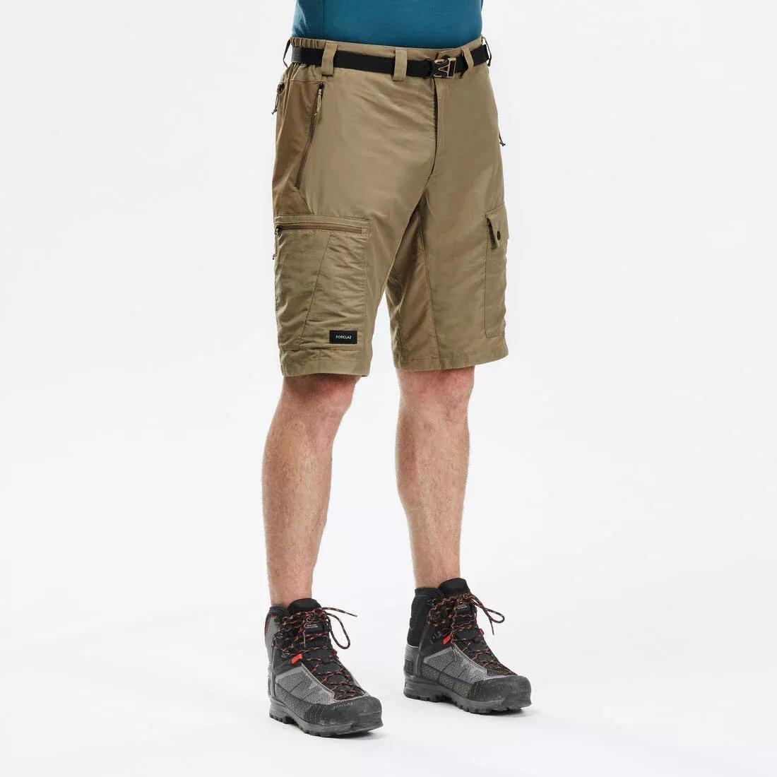 FORCLAZ - Men's Durable Trekking Shorts - MT500, Carbon grey