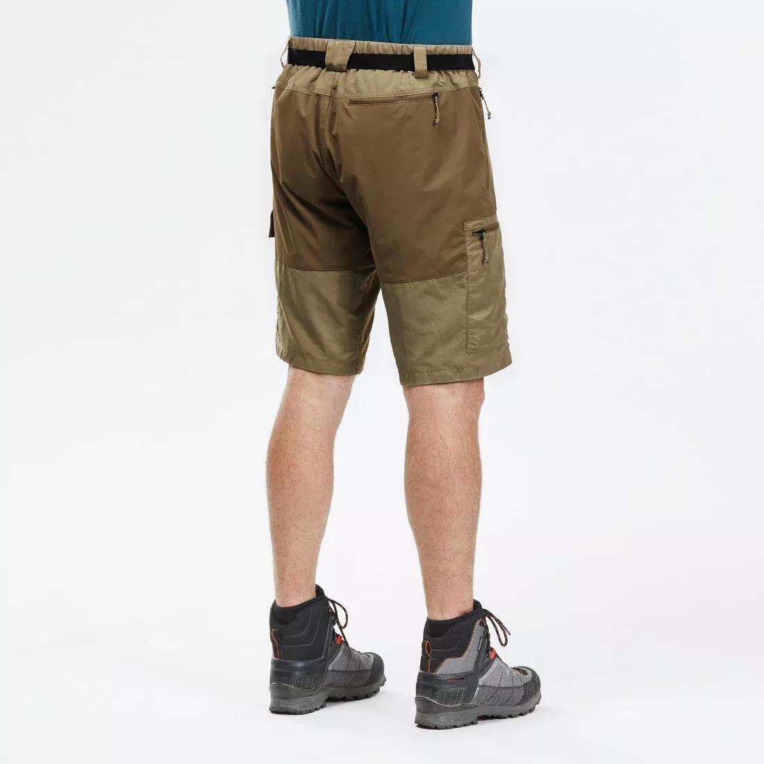 FORCLAZ - Men's Durable Trekking Shorts - MT500, Carbon grey