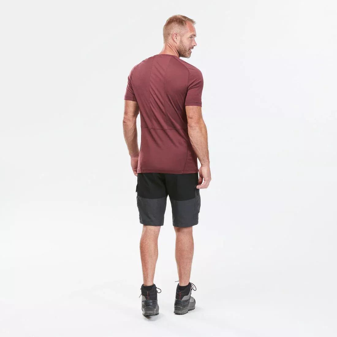 FORCLAZ - Men's Durable Trekking Shorts - MT500, Carbon grey