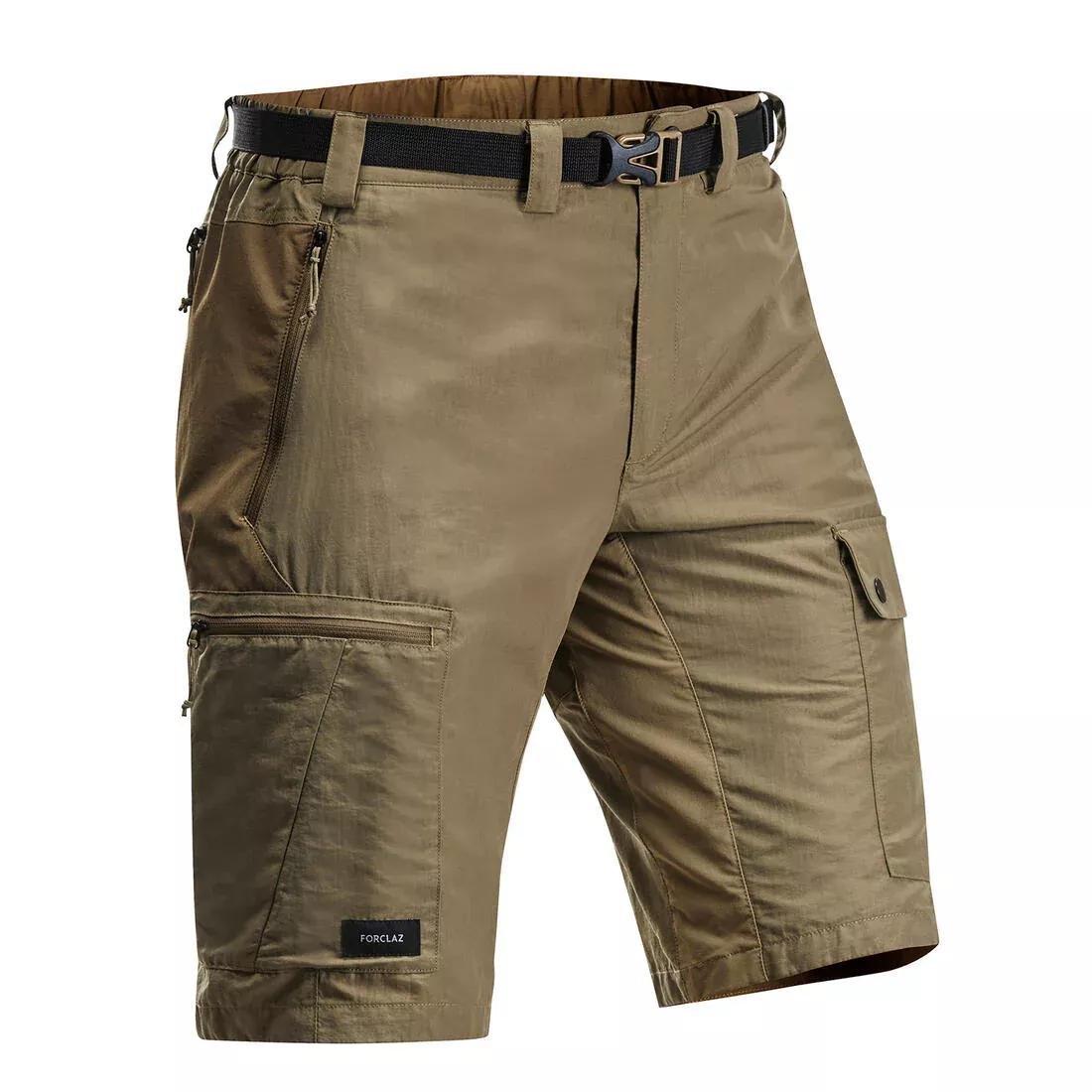 BROWN Men's Trekking Shorts - MT500, , large image number 1