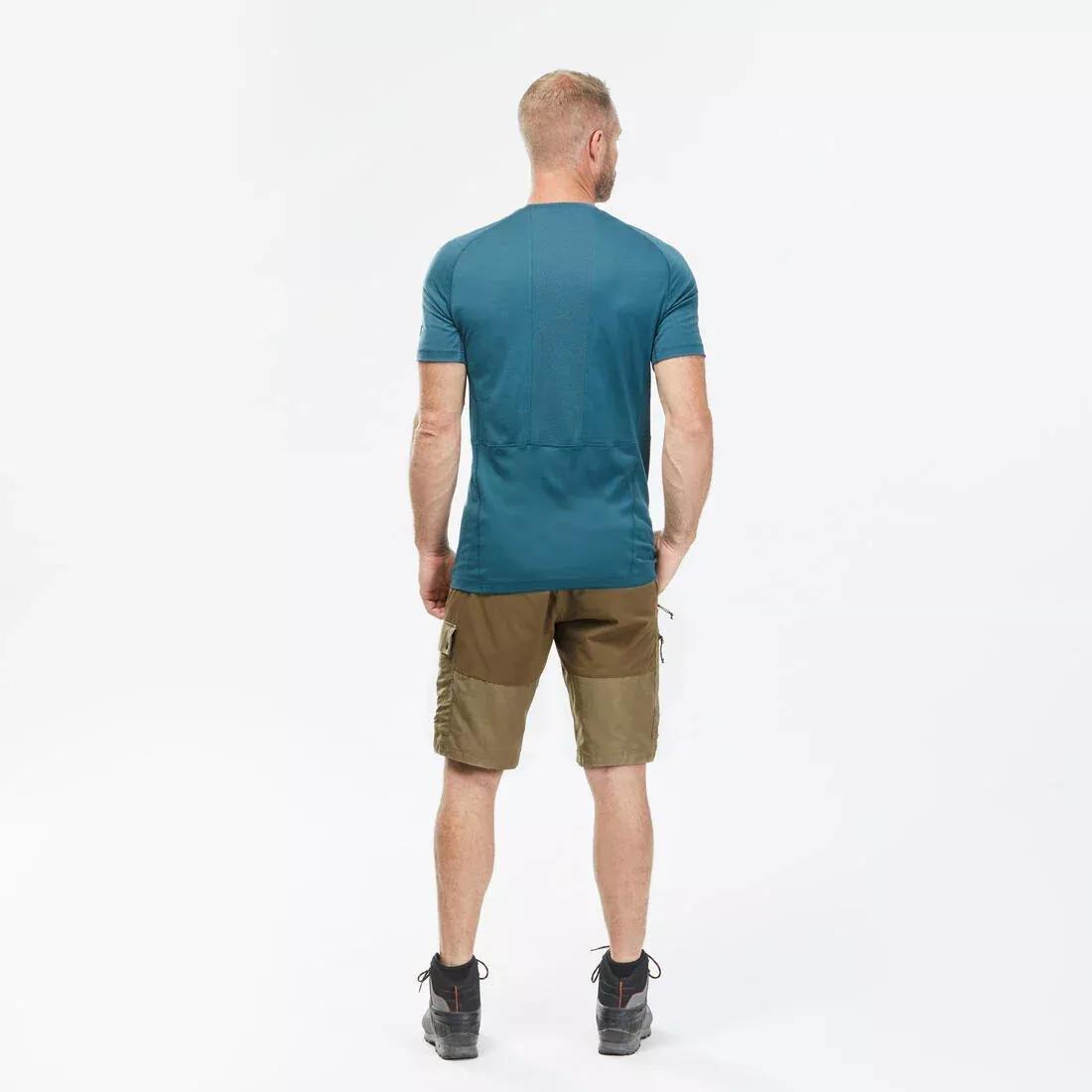 BROWN Men's Trekking Shorts - MT500, No Color, large image number 7