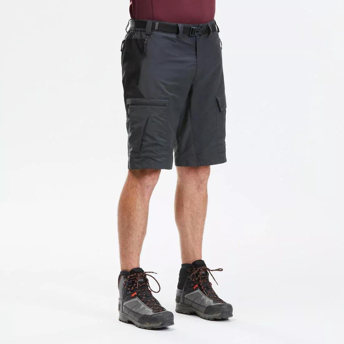 FORCLAZ - Men's Durable Trekking Shorts - MT500, BROWN