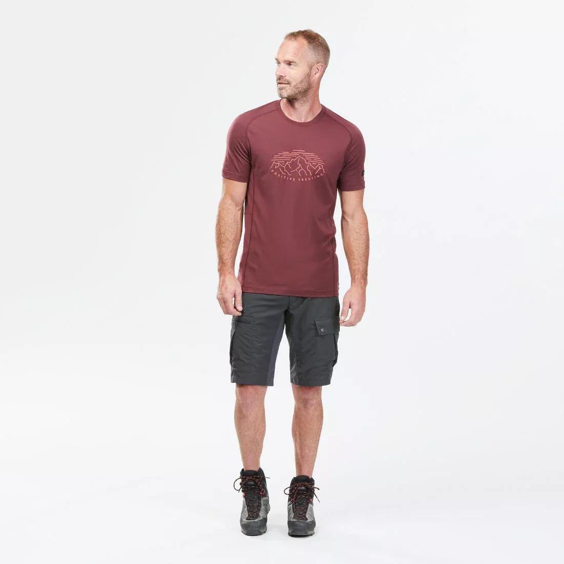 BROWN Men's Trekking Shorts - MT500, , large image number 13