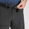 FORCLAZ - Men's  Mountain Trekking Modulable, Sturdy Trousers - MT500, Carbon Grey