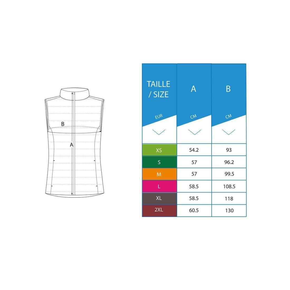 Womens Golf Sleeveless Down Jacket Mw500, Blue, No Color, large image number 2