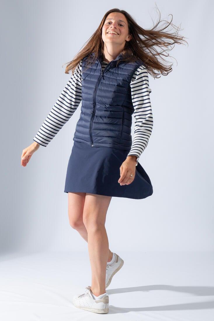 Womens Golf Sleeveless Down Jacket Mw500, Blue, No Color, large image number 4