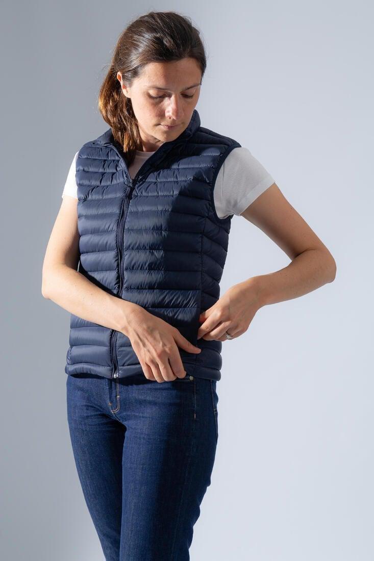 Womens Golf Sleeveless Down Jacket Mw500, Blue, No Color, large image number 7