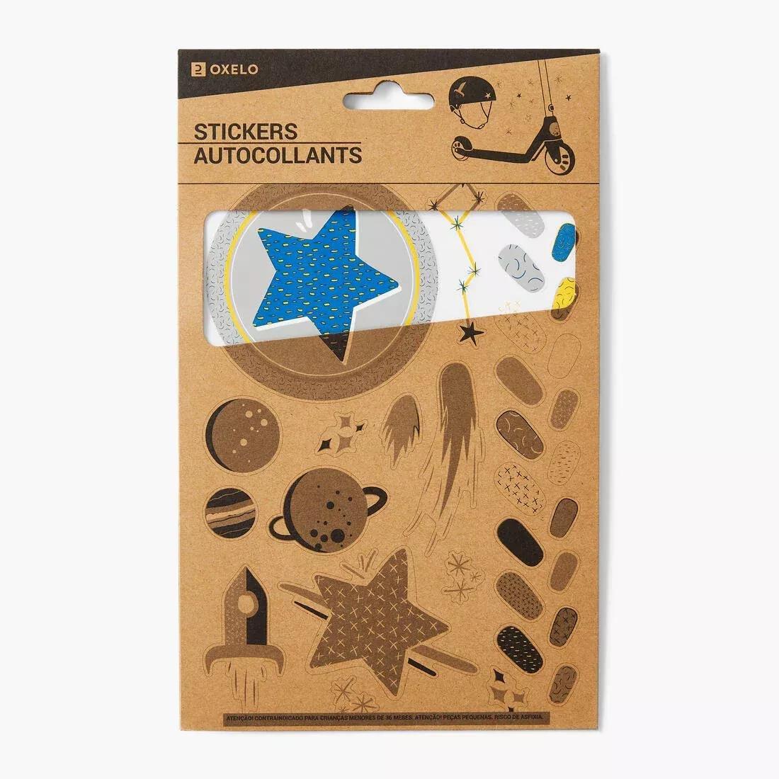 Stickers Oxelo - Stars, green, No Color, medium