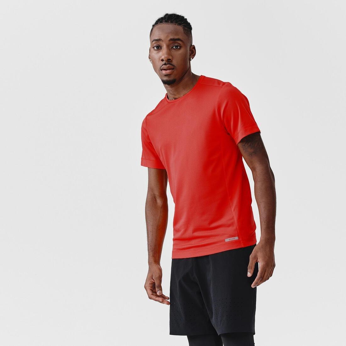 KALENJI Kalenji Dry Men s Breathable Running T Shirt Brick Red