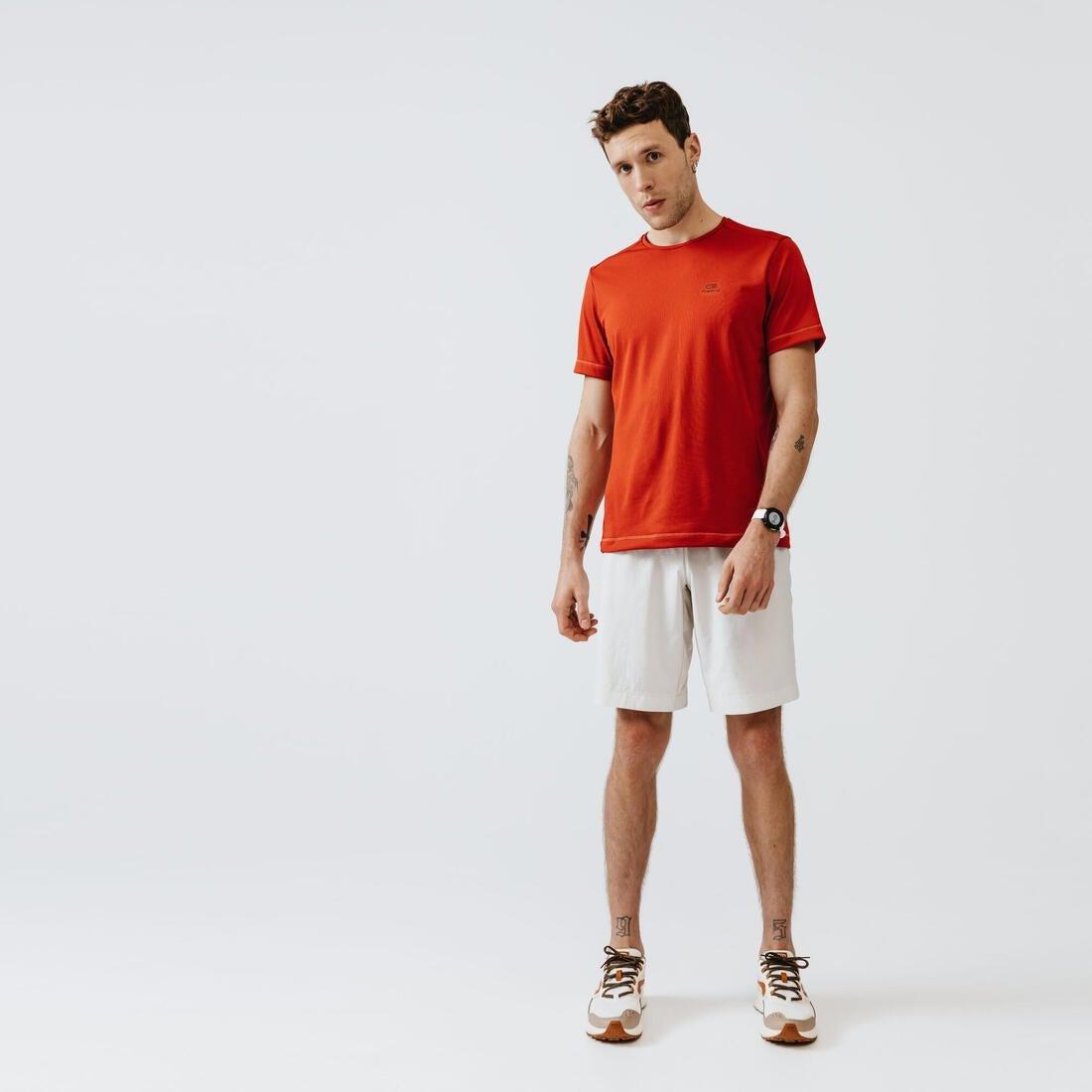 Kalenji Dry Men's Breathable Running T-Shirt, Brick Red, , large image number 8