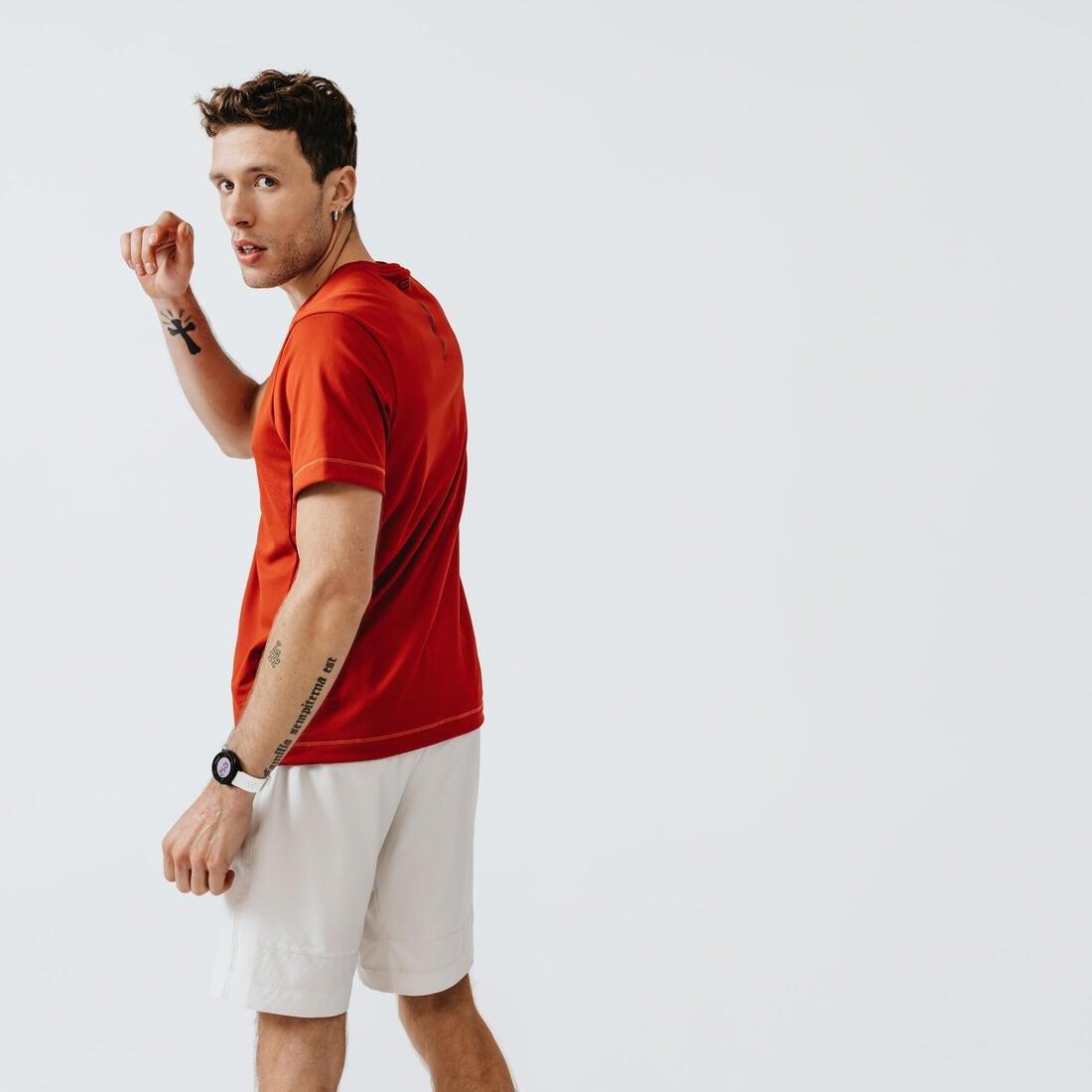 Kalenji Dry Men's Breathable Running T-Shirt, Brick Red, , large image number 10