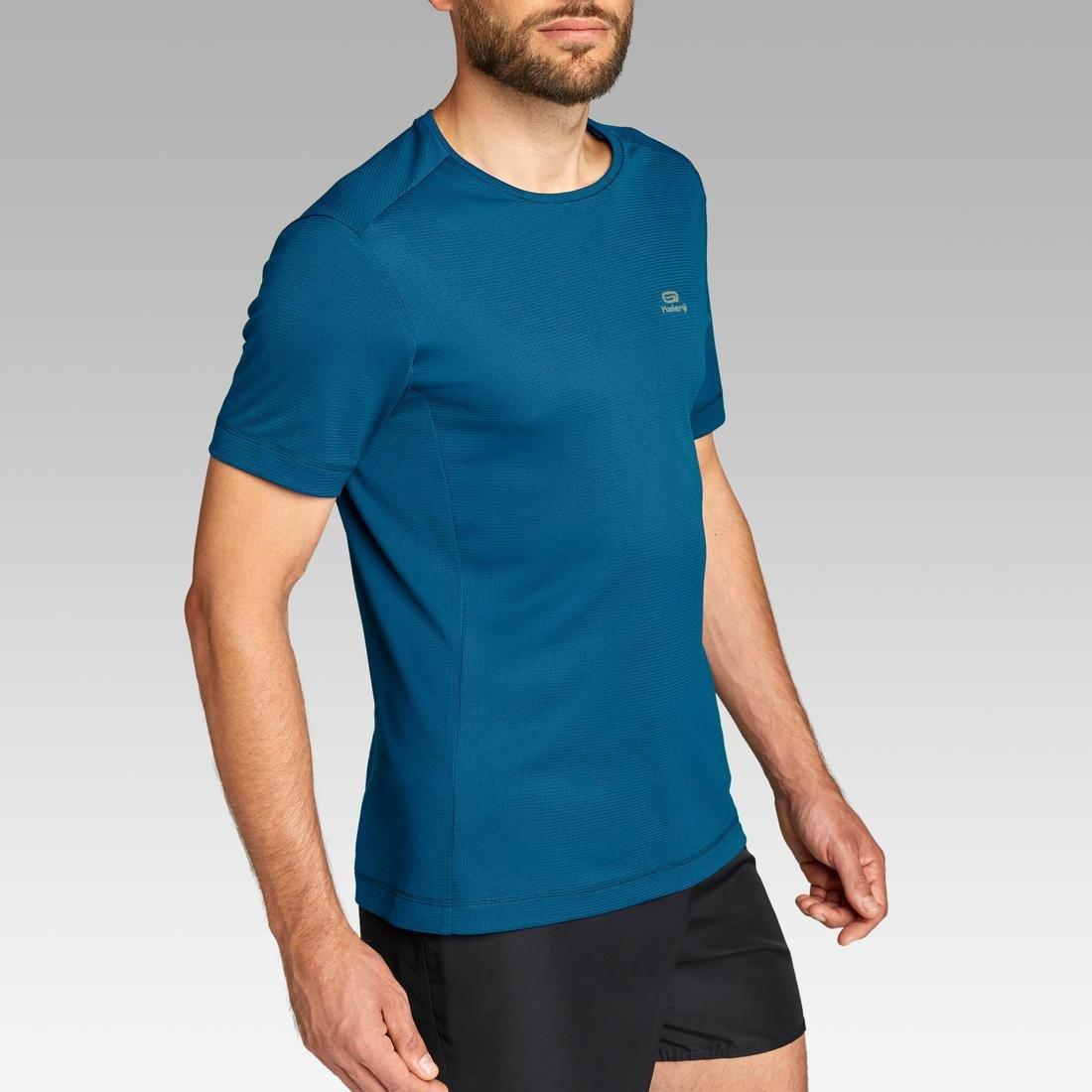 Men Dry Running Breathable T-Shirt, Blue, , large image number 2