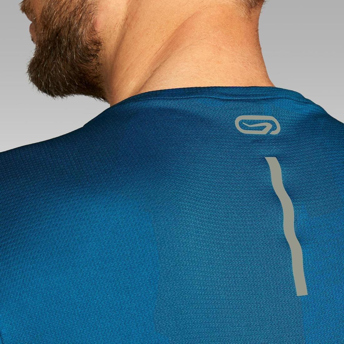 Men Dry Running Breathable T-Shirt, Blue, , large image number 4