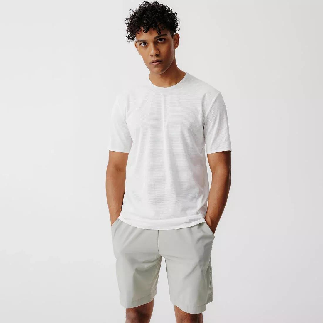 Men Running Breathable And Ventilated T-Shirt - Dry+ Breath, Cotton White, , large image number 0