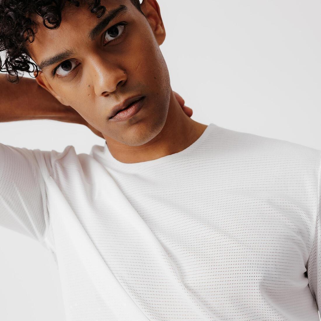 Men Running Breathable And Ventilated T-Shirt - Dry+ Breath, Cotton White, , large image number 4