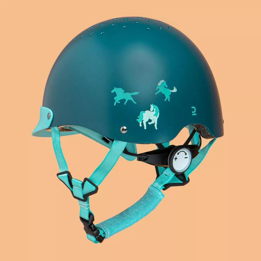 PINK Kids' Horse Riding Helmet 100, , large image number 11