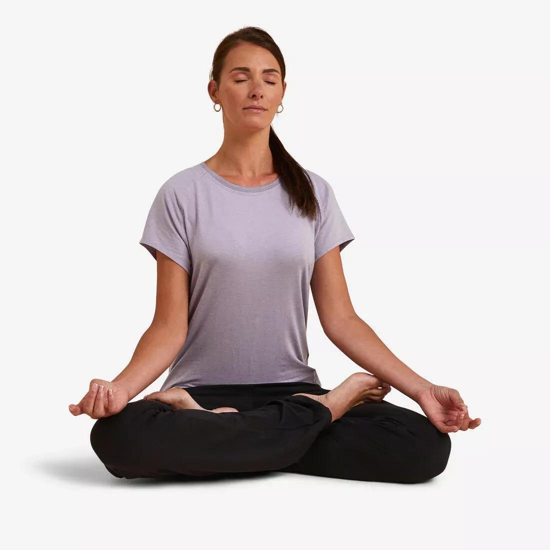 Women's Gentle Yoga T-Shirt, mauve, , large image number 0