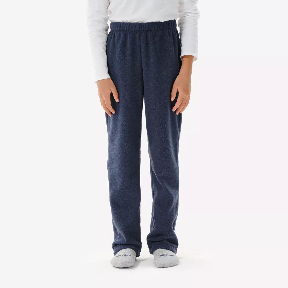 Kids Unisex Fleece Trousers - MH100, Navy, 5401_000, medium