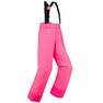 WEDZE - Kids Girls Warm And Waterproof Ski Trousers 100, Pink