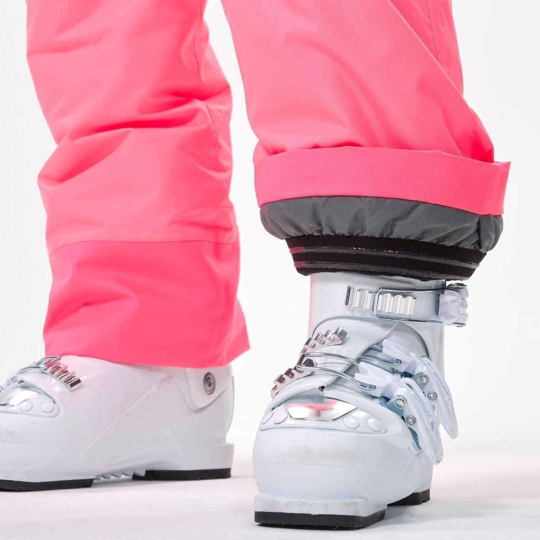 Kids Girls Warm And Waterproof Ski Trousers 100, Pink, , large image number 3