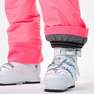 WEDZE - Kids Girls Warm And Waterproof Ski Trousers 100, Pink