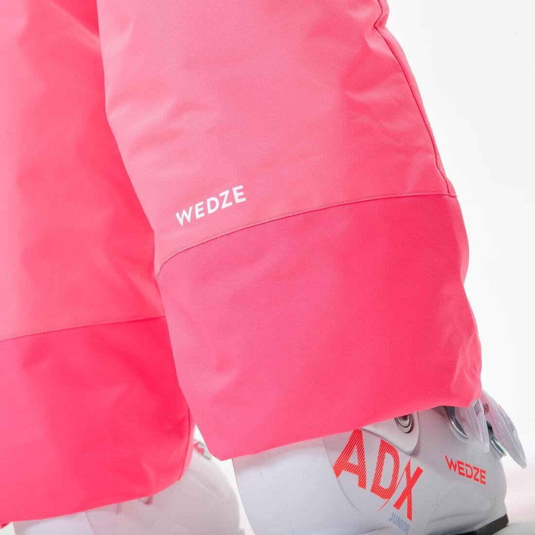 Kids Girls Warm And Waterproof Ski Trousers 100, Pink, , large image number 4