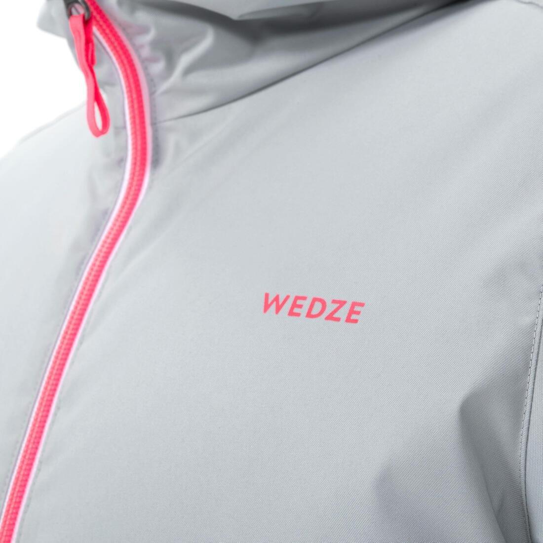 WEDZE - Kids Girls Warm And Waterproof Ski Jacket - 100, Grey