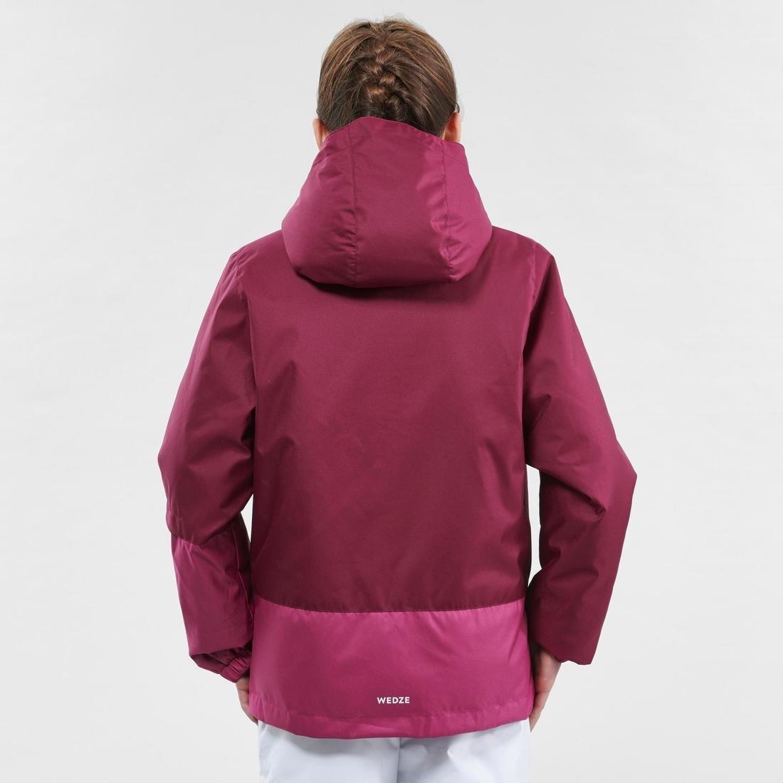 Kids Girls Warm And Waterproof Ski Jacket - 100, Grey, No Color, large image number 8