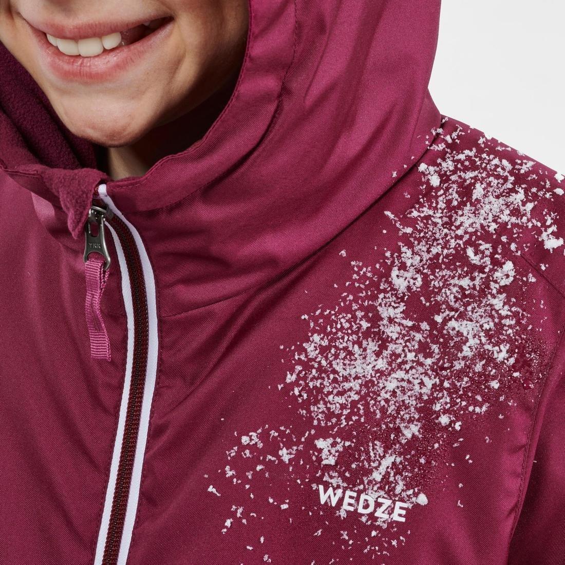 Kids Girls Warm And Waterproof Ski Jacket - 100, Grey, No Color, large image number 11