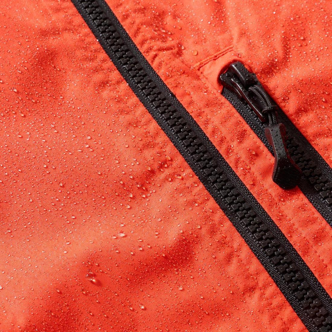 Mountain Bike Rainproof Jacket - Comfort 500, Red, No Color, medium