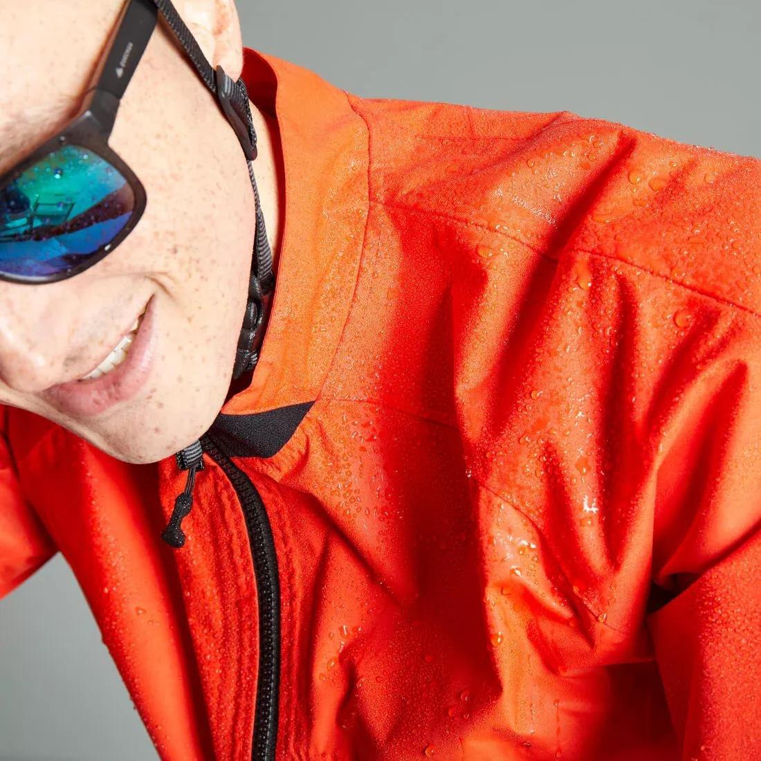 Mountain Bike Rainproof Jacket - Comfort 500, Red, No Color, large image number 3