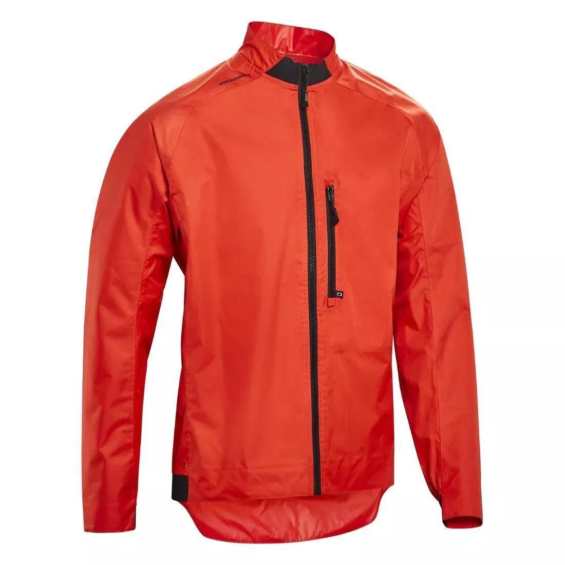 Mountain Bike Rainproof Jacket - Comfort 500, Red, No Color, large image number 4