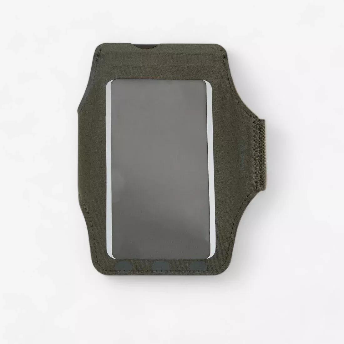 KALENJI - Phone Running Armband, Black Olive